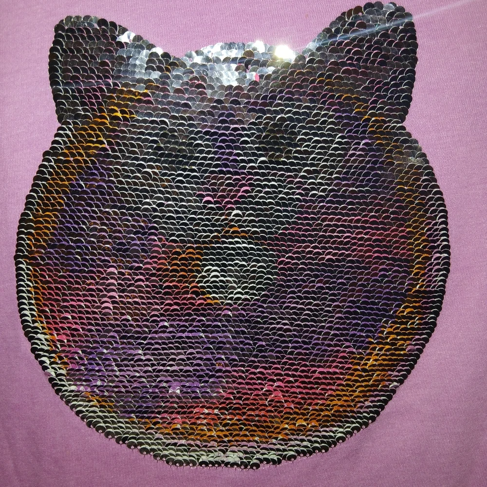 THE CHILDREN'S PLACE GIRLS SEQUENCE FLIP SHIRT‎ SIZE XL 14